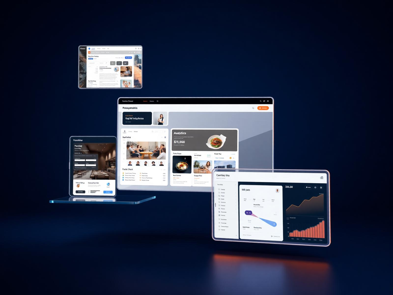 Aperçu de sites web et applications réalisés par SunuWeb